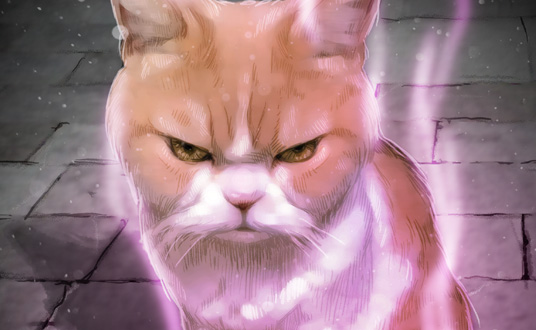 Mystical Cat Illustration